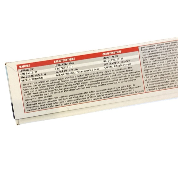 Atlantis Models USS Iowa WWII Battleship 1/535 Model Kit - Picture 4 of 11